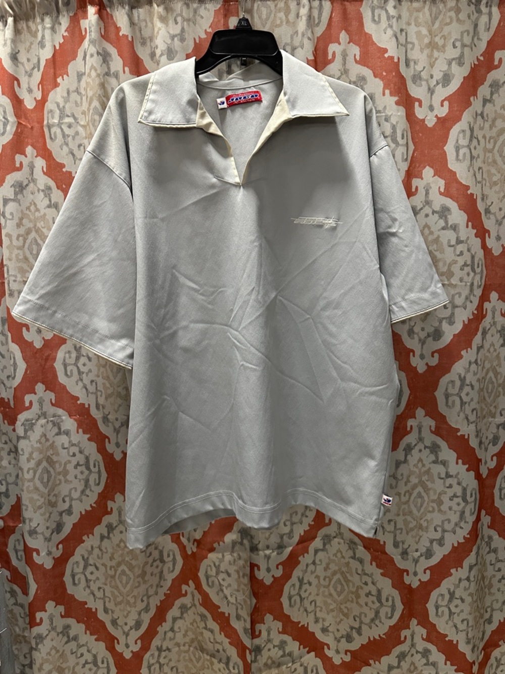 JNCO Men's Short-Sleeve Polo in Light gray /tan